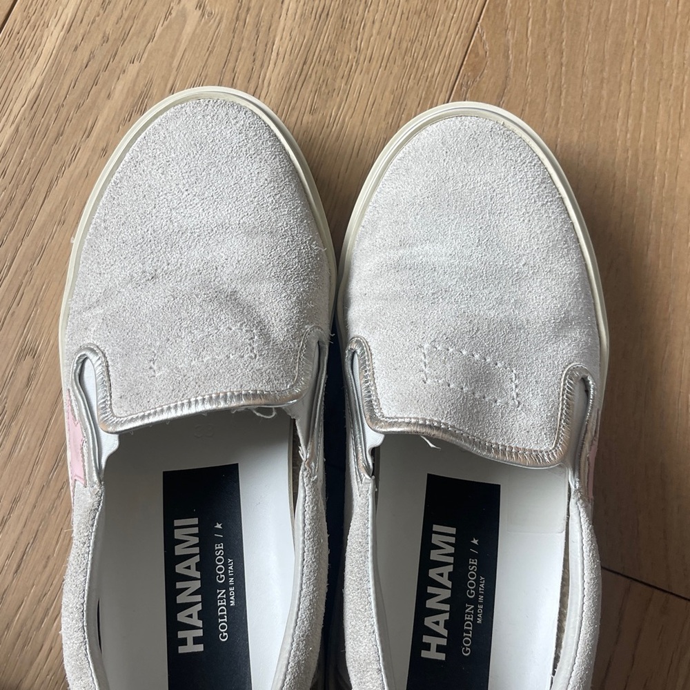 Golden Goose Light Gray Suede Slip-On Sneakers - Picture 7 of 7